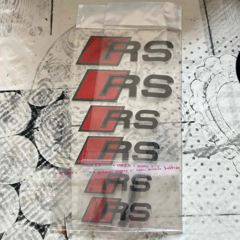Adesivo do Cubo da Roda Decalques Para Audi Decoração Esportiva 6 Peças.