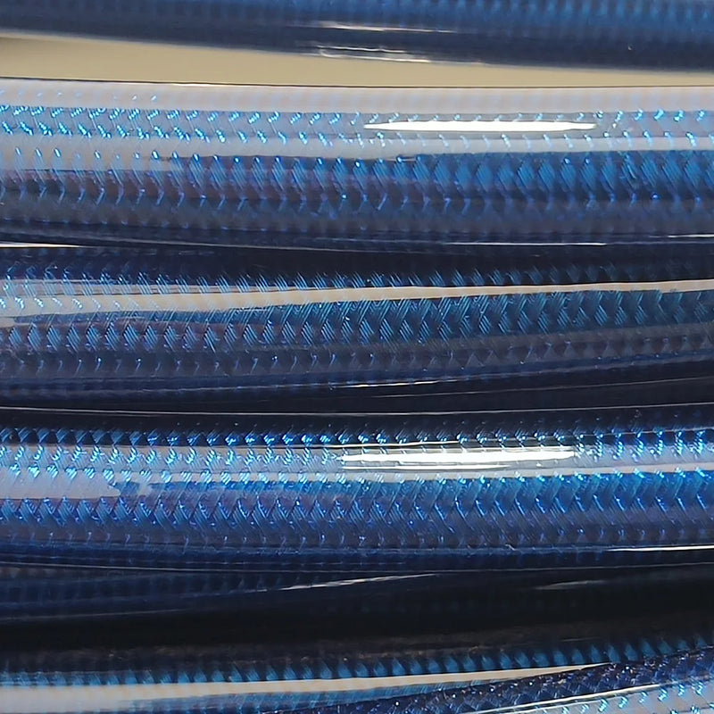Mangueira Azul Nylon Trançado Aço Inoxidável para Motocicleta Universal