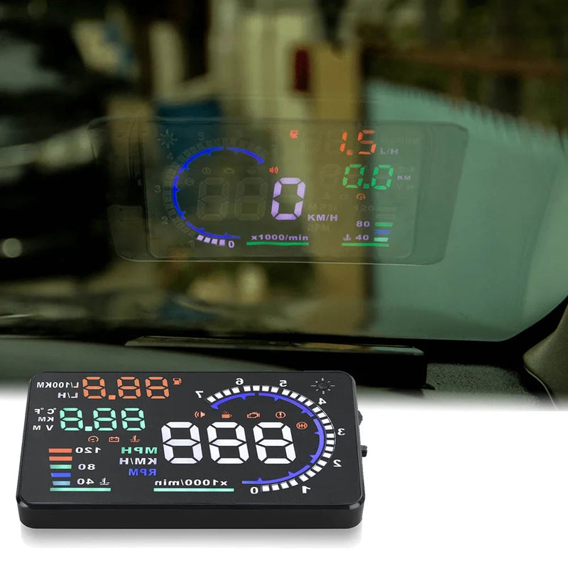 Velocimetro Painel LED Projetor de Para-Brisa OBD2