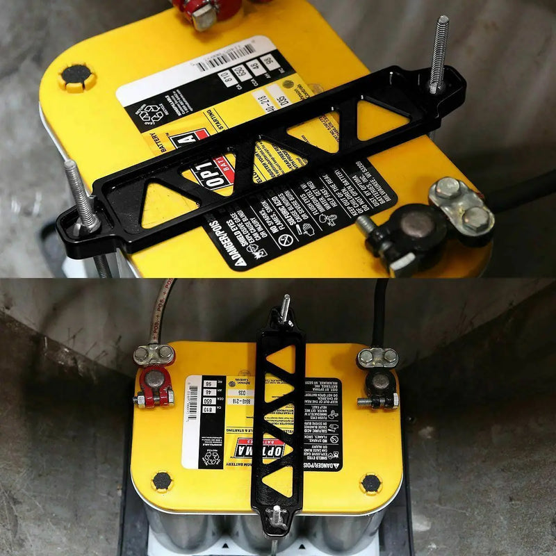 Trava Bateria de aluminio unversal suporte.