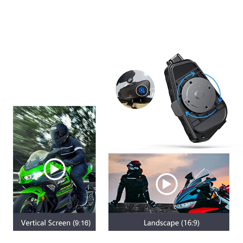 Gravador de capacete com Bluetooth e Wifi á Prova D´Água