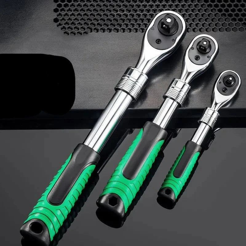 Chave de catraca 72 dentes extensível telescópica multifuncional