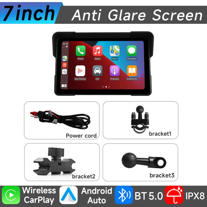 Velocimetro Painel Digital Multimidia GPS CarPlay Android Tela de Toque Bluetooth