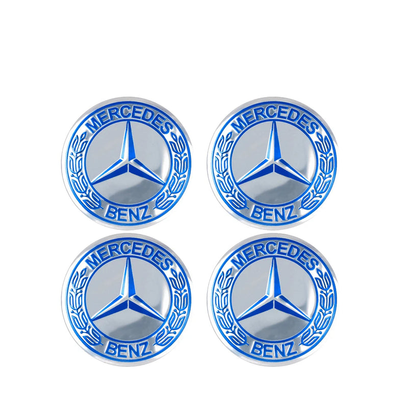 Adesivo Tampas de Cubo de Roda para Mercedes Benz 4 peças 56mm