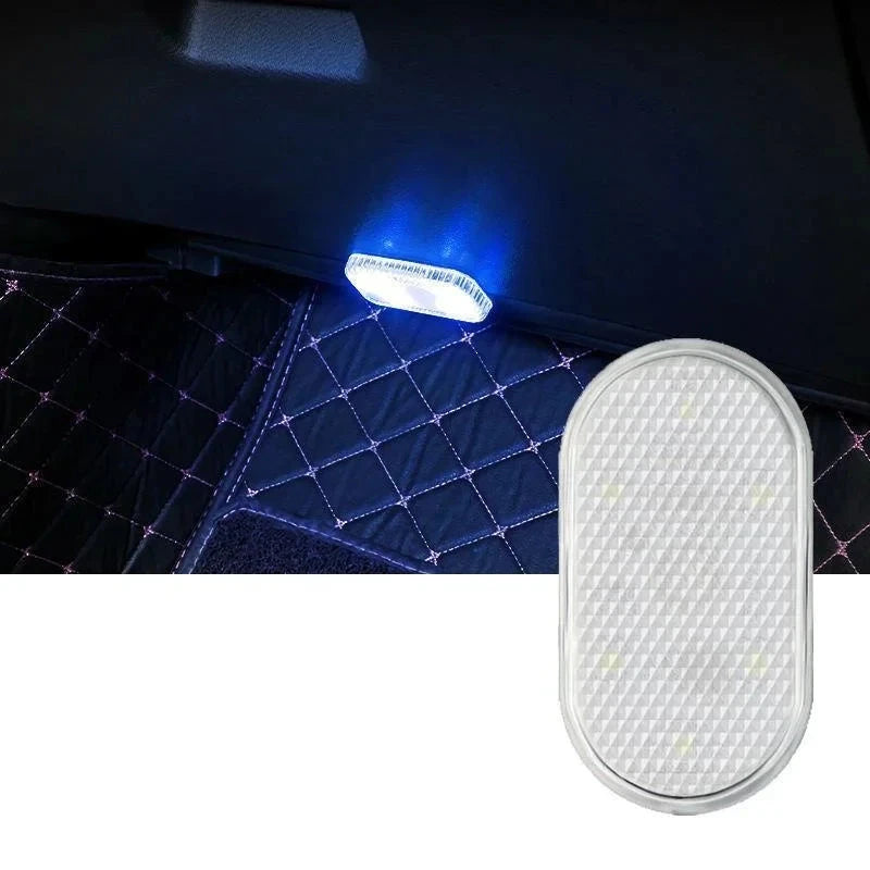 Luzes LED sem Fio para Interior de Carro Neon Automotiva Recarregável por USB