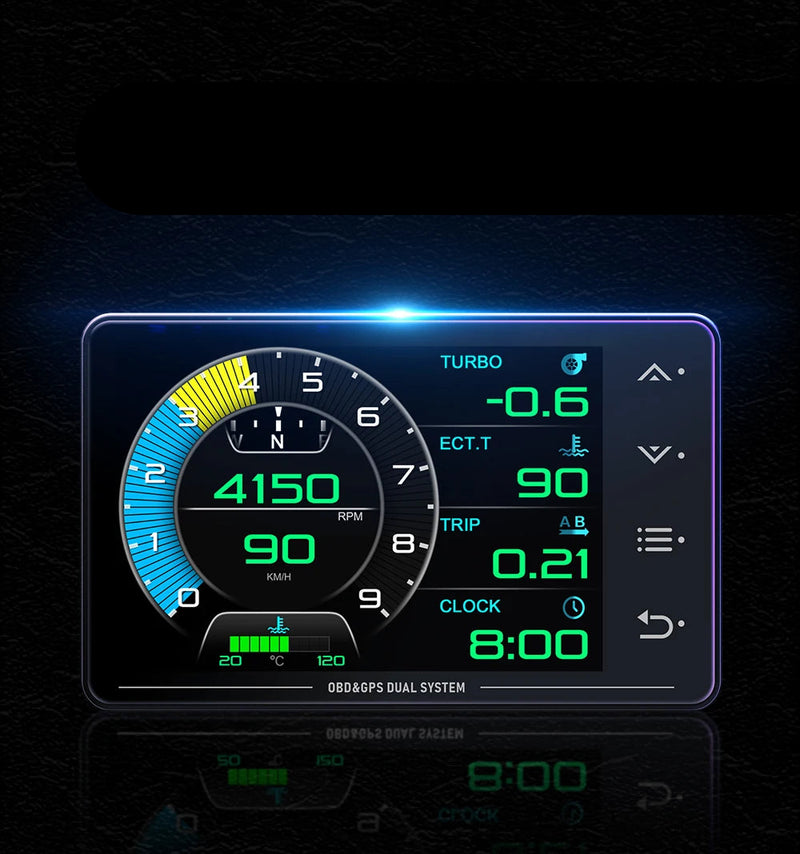Velocimetro Painel Digital Multi-função OBD + GPS