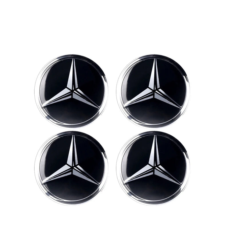Adesivo Tampas de Cubo de Roda para Mercedes Benz 4 peças 56mm