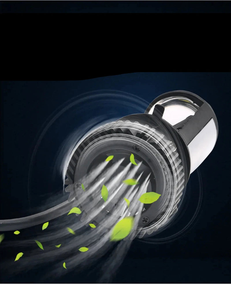Farol Lente Projetor com Ventoinha H4 LED