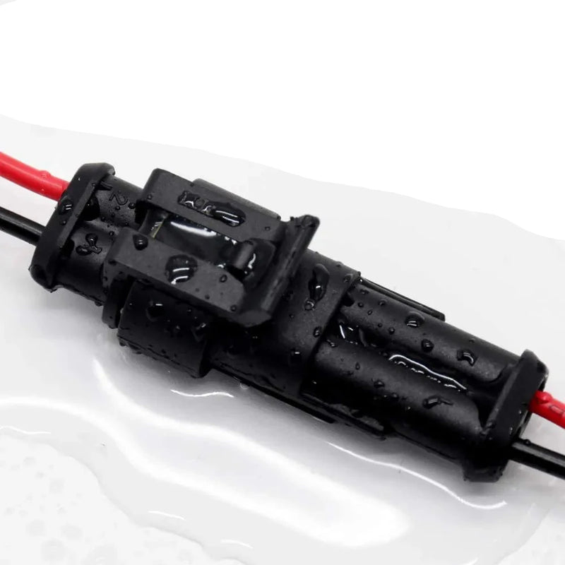 Conector à prova d'água Macho e Fêmea 2 pinos