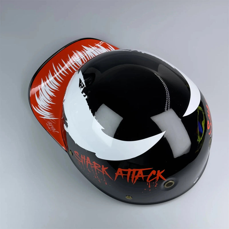 Capacete de Motocicleta e Veículo Elétrico para Harley Retro Gringo