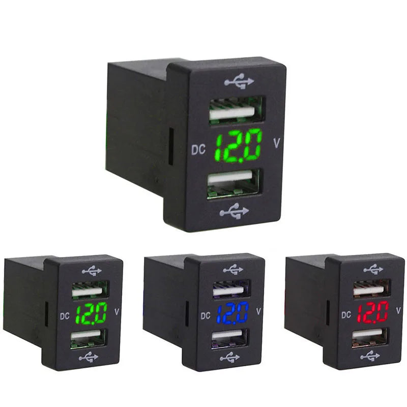 Carregador 12-24V USB LED universal. 2.1A