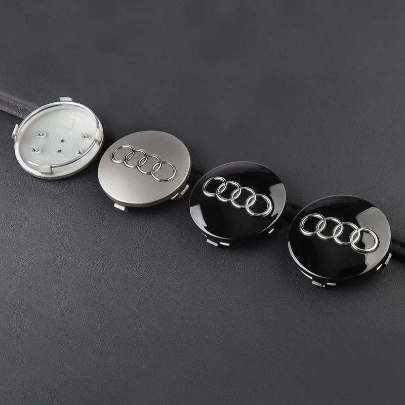 Emblema do centro da roda Audi 4 Peças