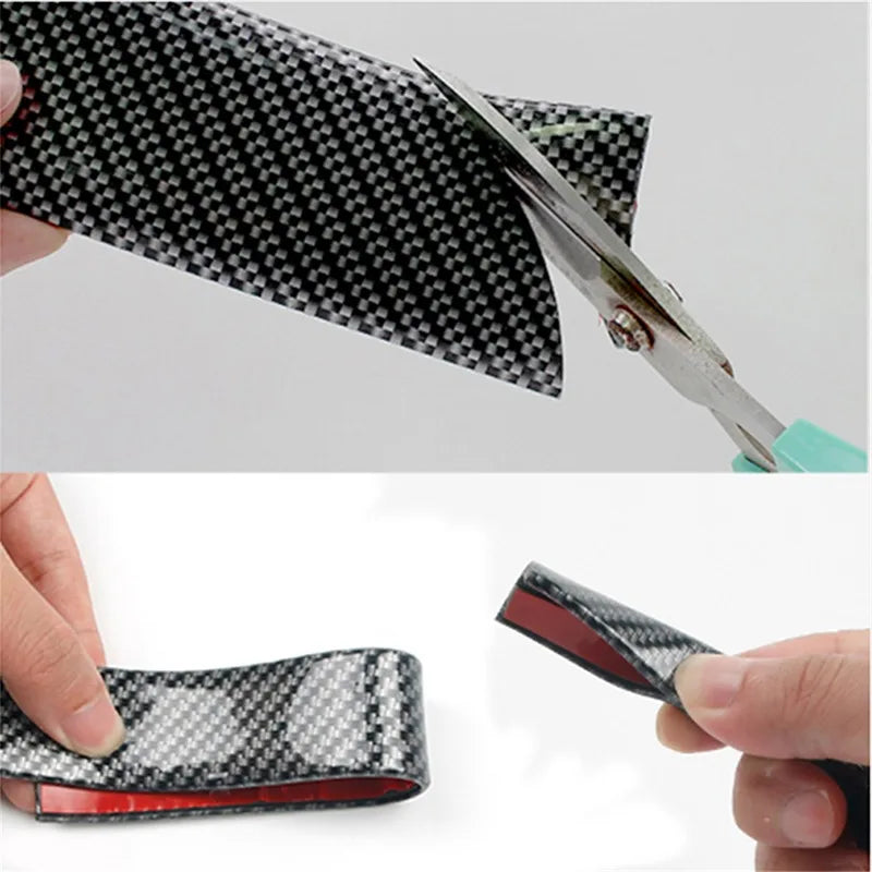 Spoiler Traseiro de Borracha Fibra de Carbono Universal 1.5M 5D