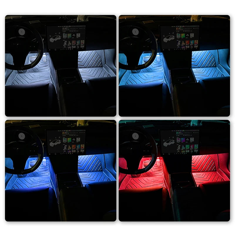 Luz de Pé Ambiente Interior de Carro LED Neon
