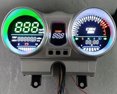 Velocimetro Painel Digital LED LCD 12V para Motos Honda CBX250 CBF250 Twister 2001-2008
