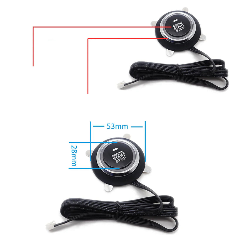 Alarme Universal para Carro, Sistema de Partida Automática no Controle Remoto