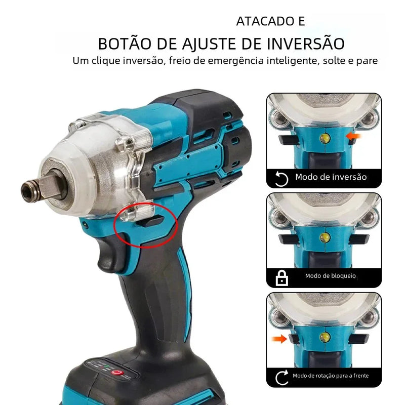 Chave de impacto elétrica sem fio 520N