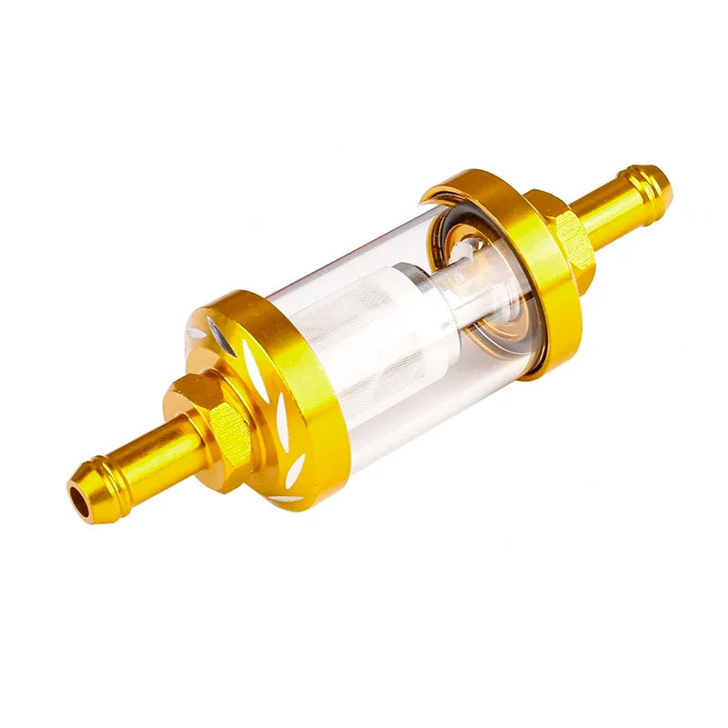 Filtro de Gasolina para Motos 8mm Vidro e Aluminio