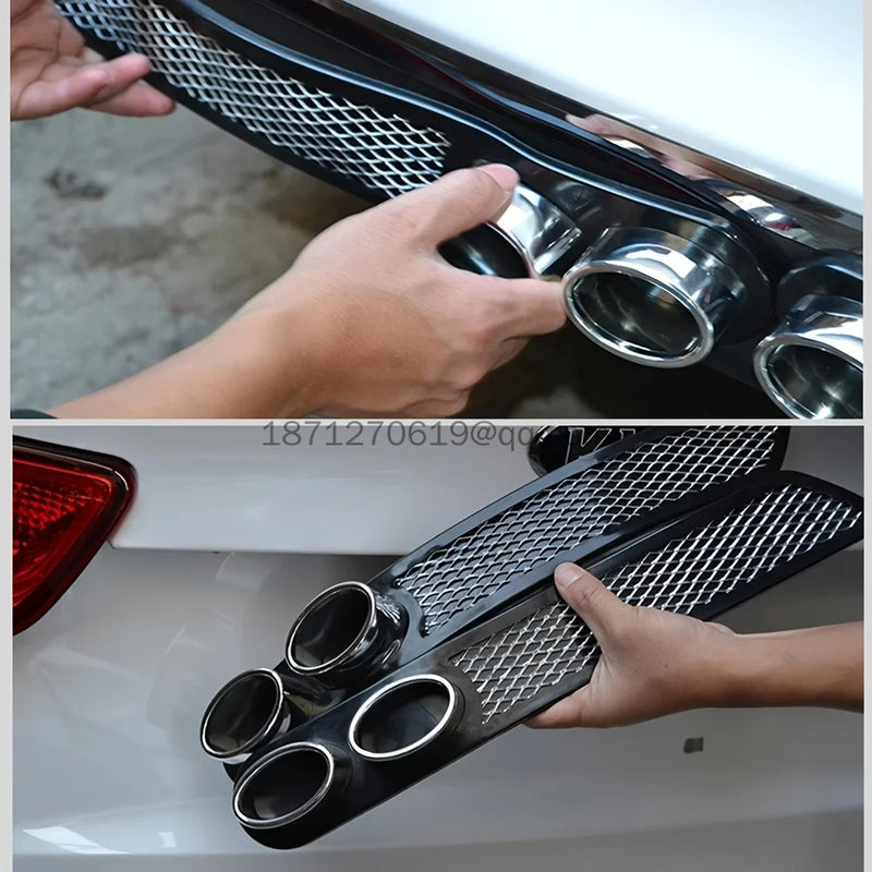 Escapamento Decorativo para Carro com 4 Bocas.