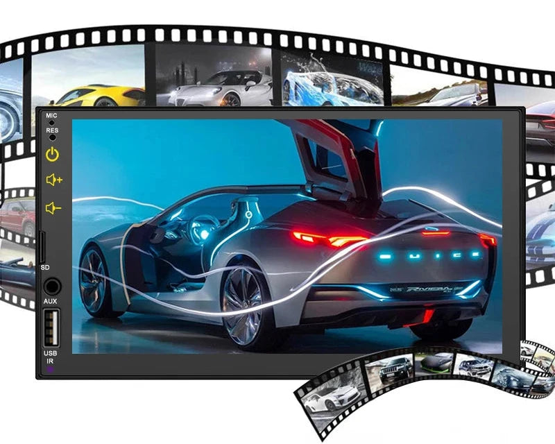 Multimedia Player 7 polegadas 1 Din MP5 radio
