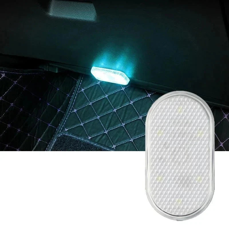 Luzes LED sem Fio para Interior de Carro Neon Automotiva Recarregável por USB