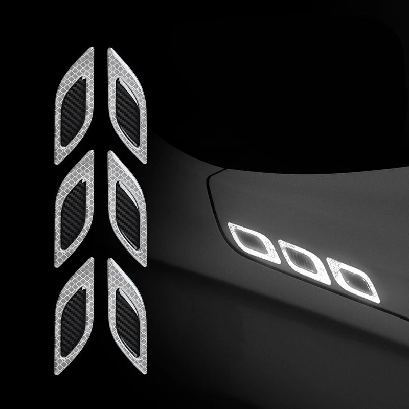 Adesivos de Fibra de Carbono Refletivos 3D para Carro