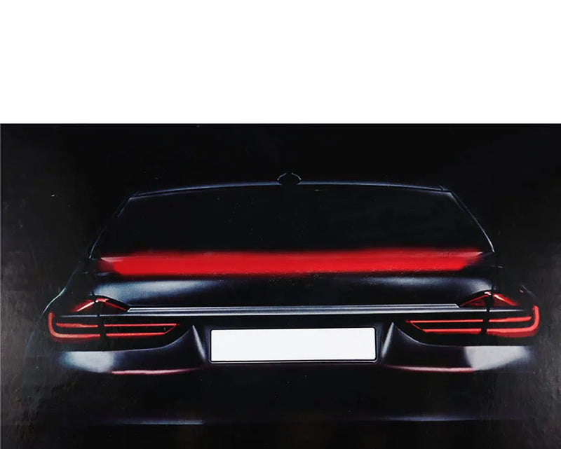 Spoiler Traseiro cm Luz Led De Freio 120cm 12V