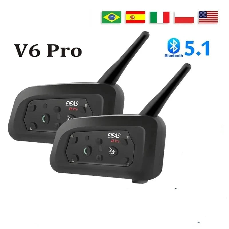 Intercomunicador bluetooth a prova dagua para motos