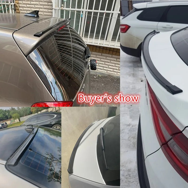 Spoiler Traseiro de Borracha Fibra de Carbono Universal 1.5M 5D