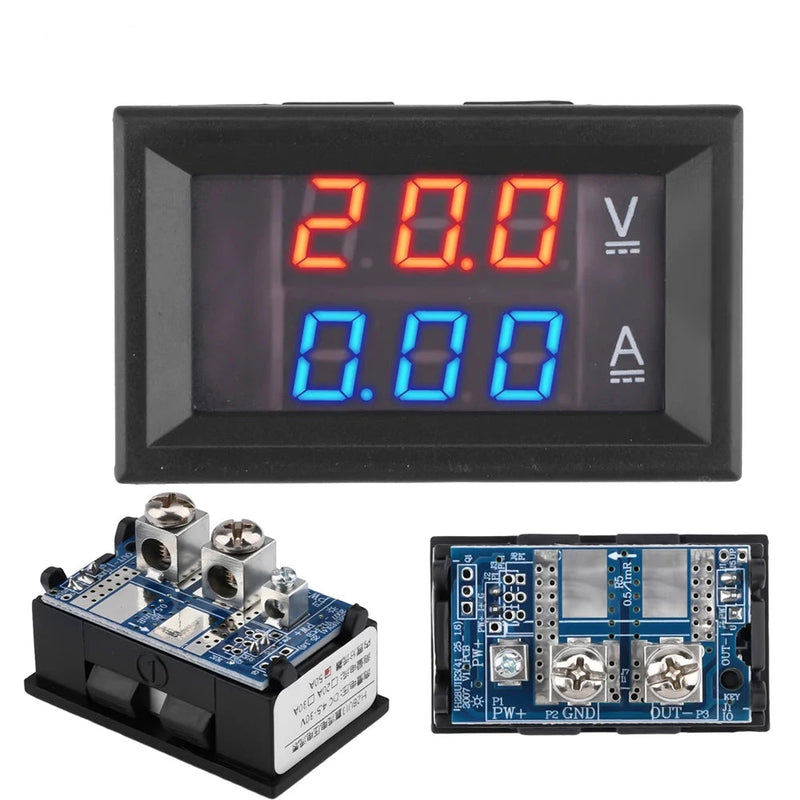 Mini Voltímetro Digital Amperímetro DC4.5-30V 30A 50A