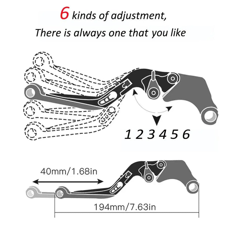 Manetes de freio e Embreagem e Manoplas de Guidão PARA YAMAHA R15 Universal