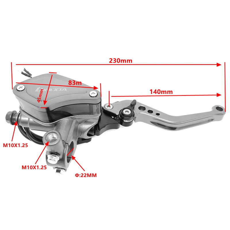Kit de Embreagem Hidráulica para Motocicleta de 12,7 mm Universal