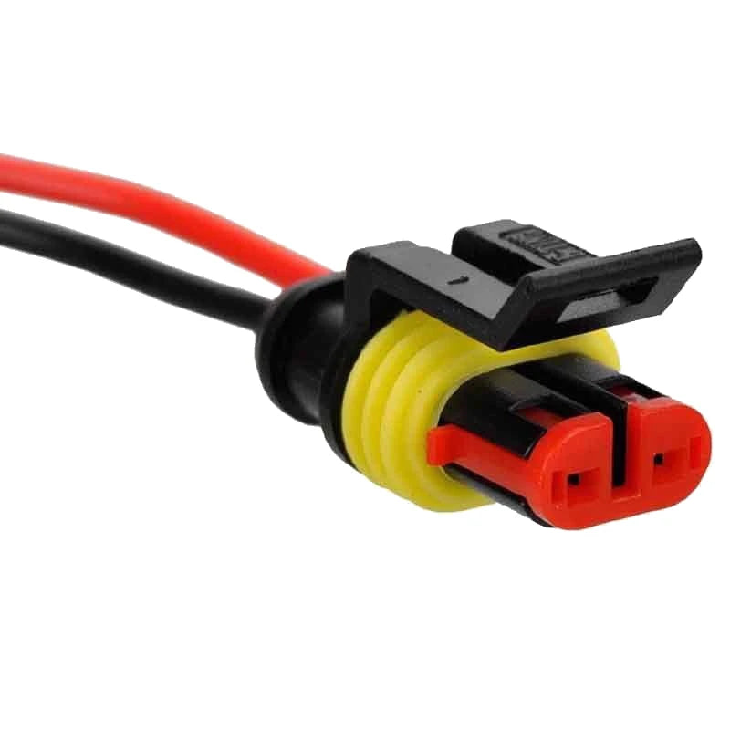 Conector elétrico macho e fêmea à prova d'água plugues modo de 2 pinos com fio