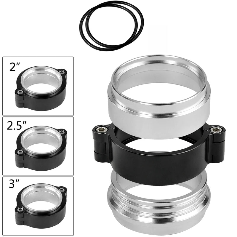 Abraçadeiras Para tubo de admissão Turbo Alumínio Anodizado com kit de Flange