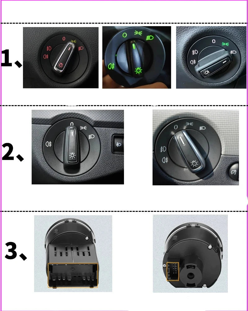 Interruptor de farol automático sensor para VW
