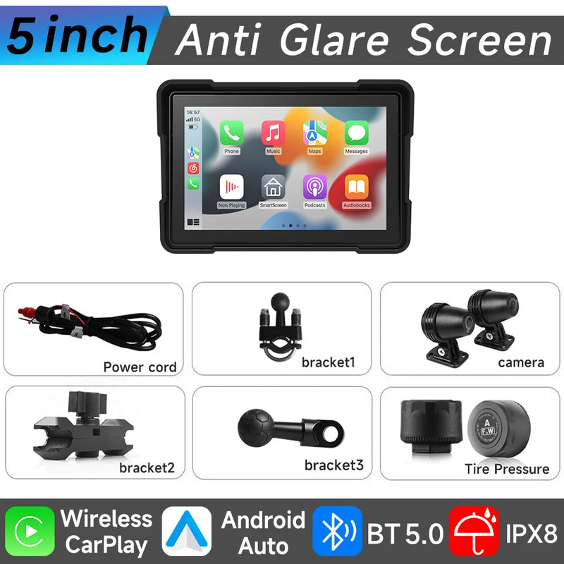 Velocimetro Painel Digital Multimidia GPS CarPlay Android Tela de Toque Bluetooth