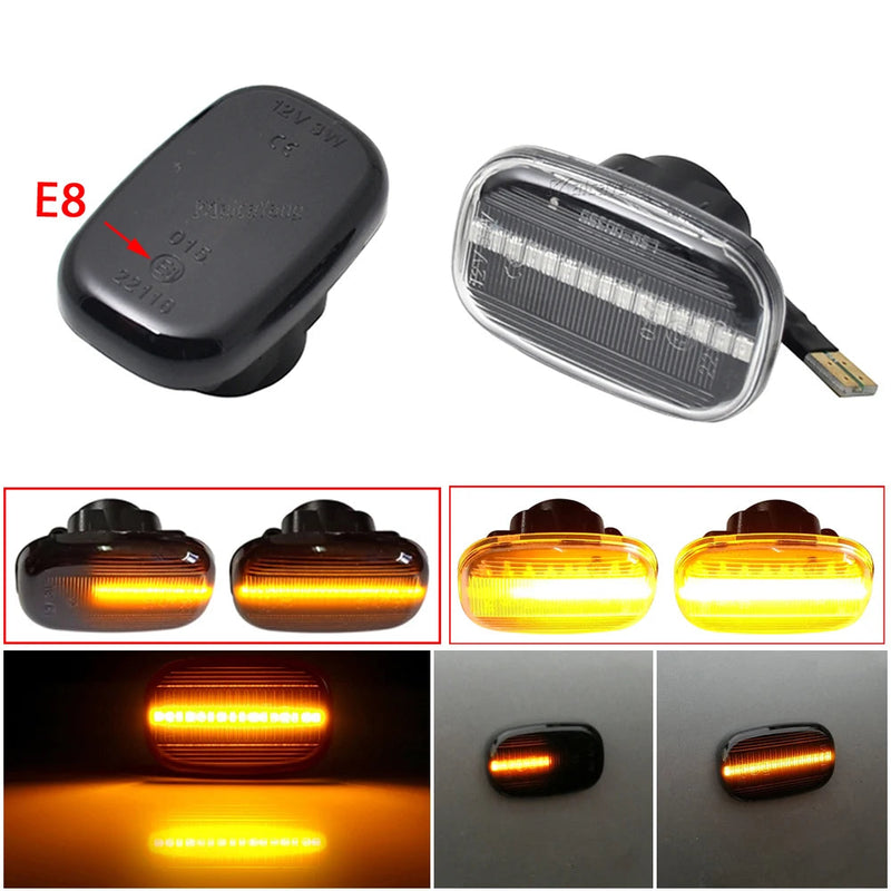 Pisca Led Lateral Sequencial Toyota Corolla E10/E11/E12 Yaris Verso Hilux Surf N21 RX