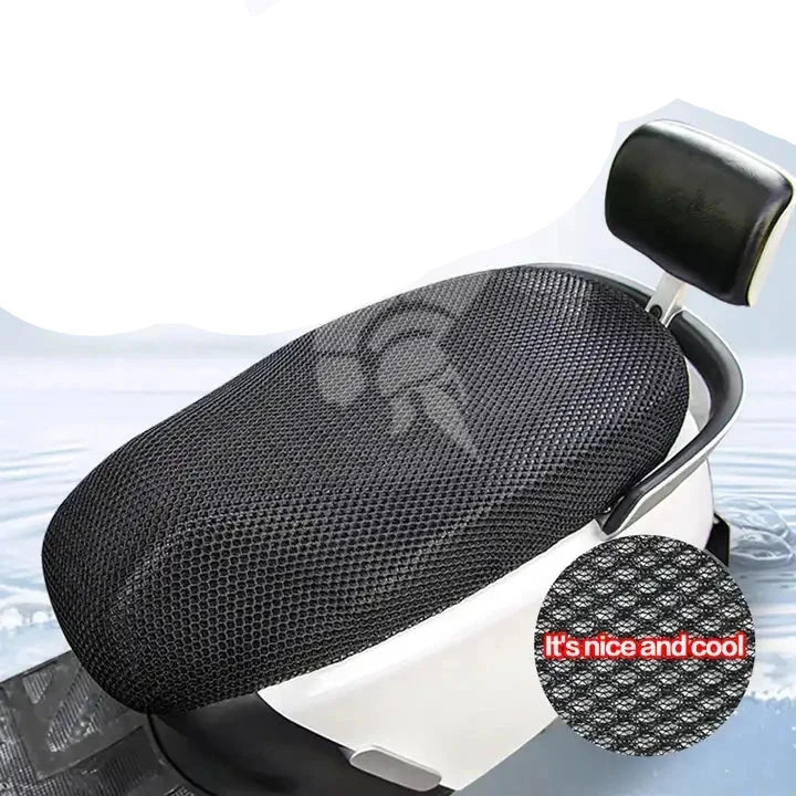 Capa de Assento de Motocicleta 3D Tipo Tela Vespirável Universal