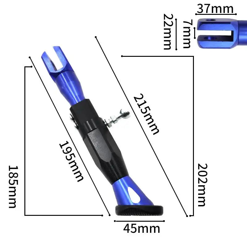 Suporte lateral para pedal de motocicleta em aluminio