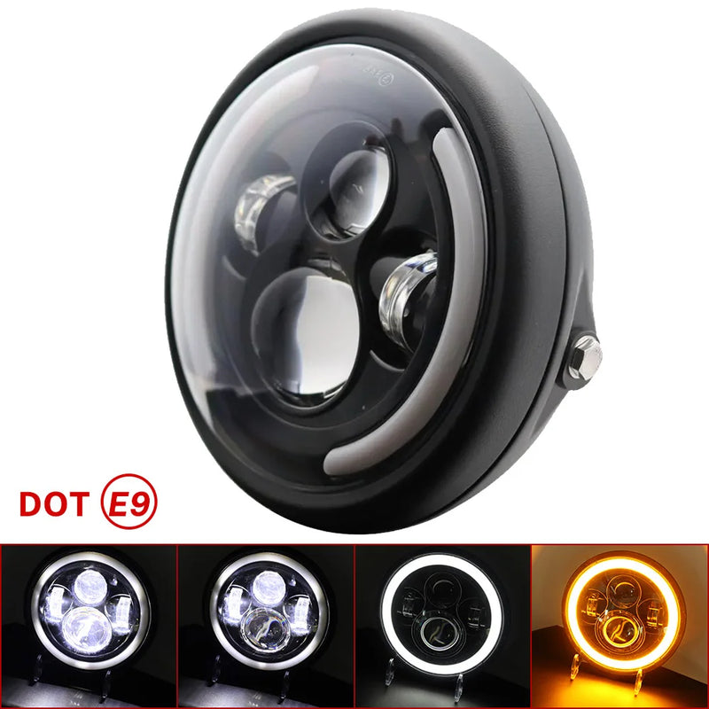 Farol universal Redondo em LED de 7 Polegadas