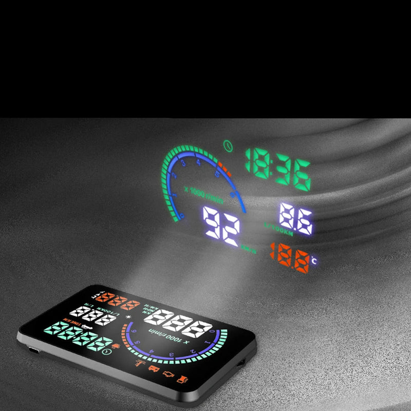 Velocimetro Painel Digital Projetor de Para-Brisa i9 HUD OBD2