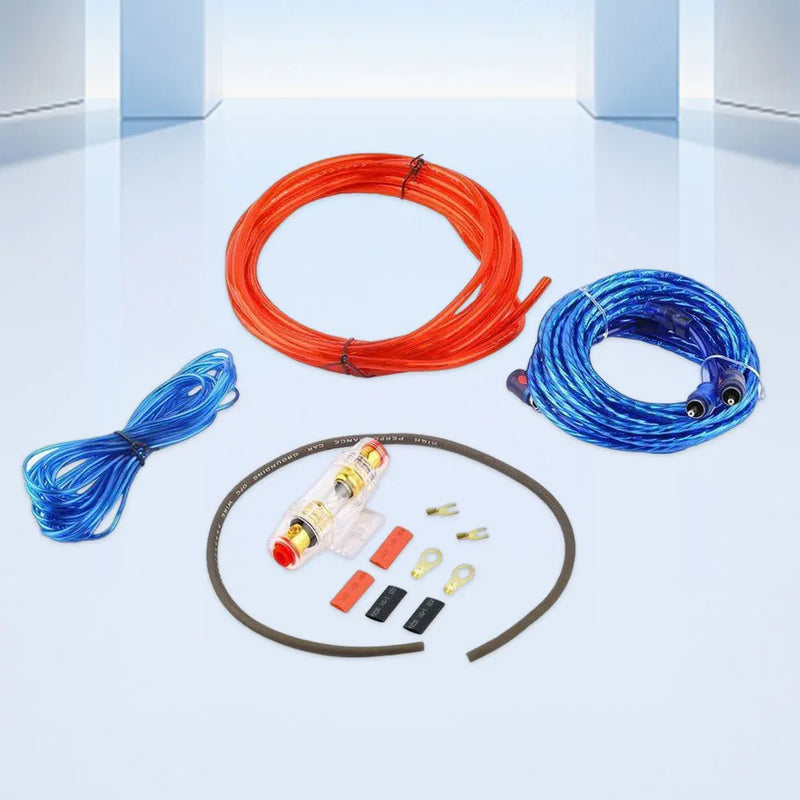 Kit de cabo rca e fiaçao de bateria de caixa sub e modulo de 1500 W