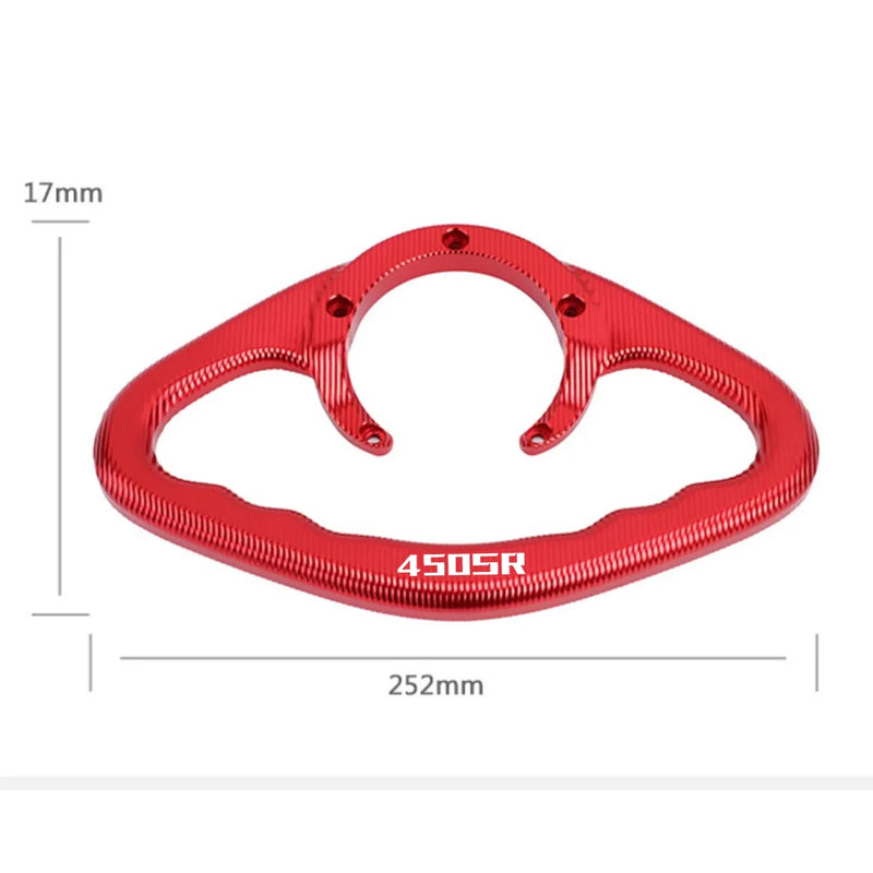 Alças tanque para passageiro de motocicleta. e manobras