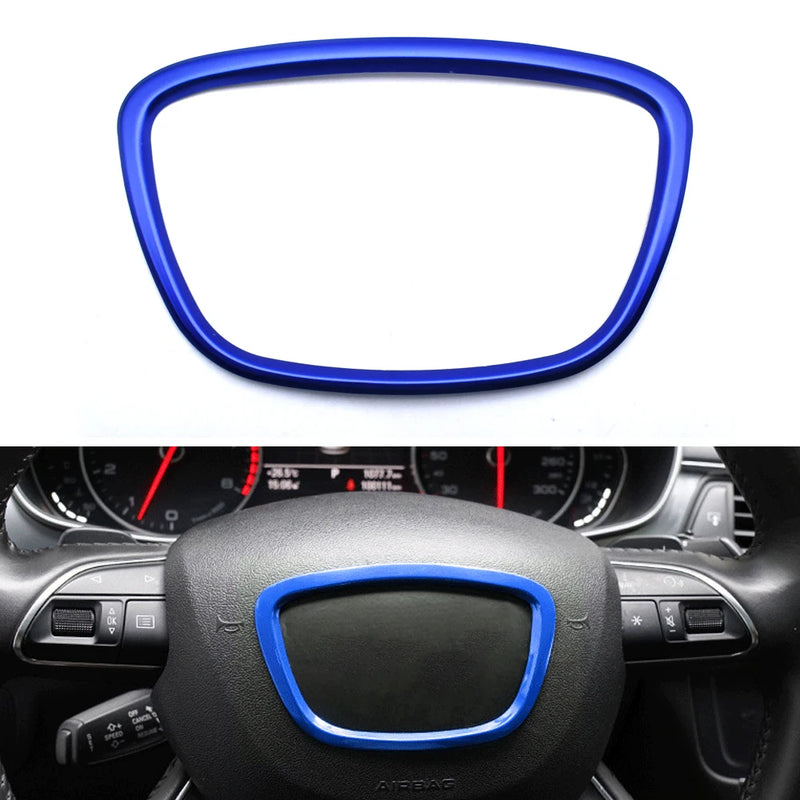 Arco Central de Volante Adesivos Audi A4 B6 B7 B8 A6 C6 A5 Q7 Q5 A3 A4L A8L A6L