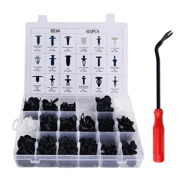 Kit de Clipes de Fixação de Carro Para-Lama Rebite Clipes de Plástico para arroceria