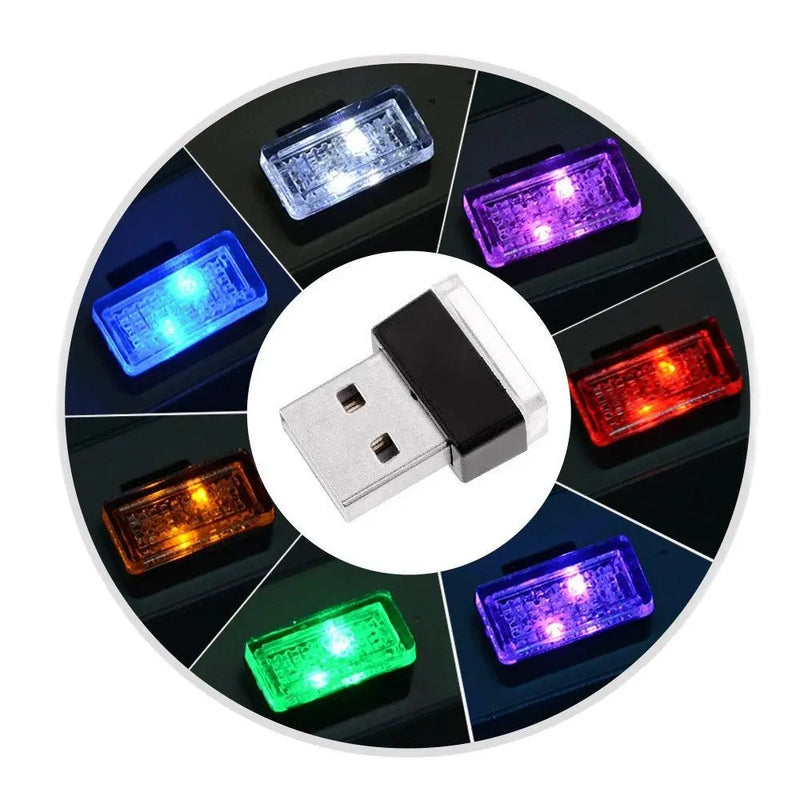 Mini USB LED Decoração Lâmpada Interior Do Carro