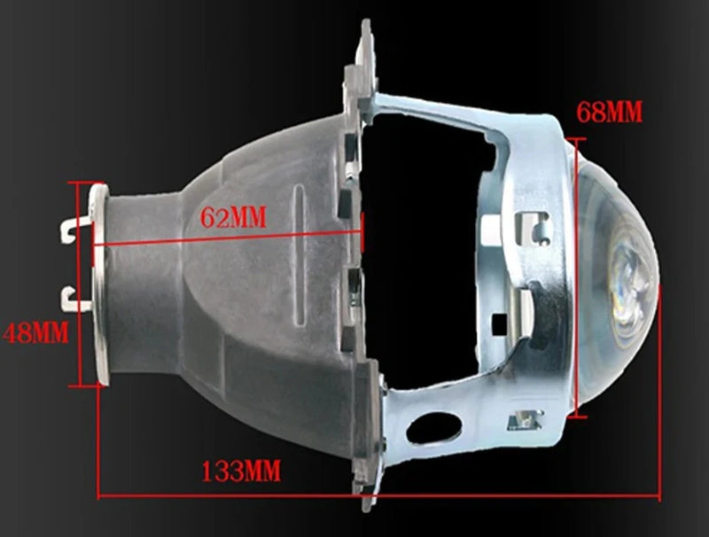Lente projetores 3" H7  xenon