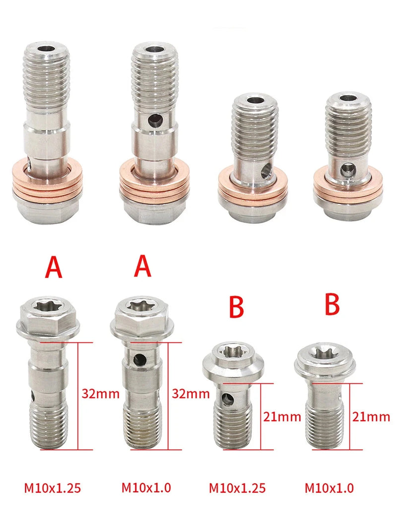 Parafuso de Drenagem de Óleo para Yamaha Kawasaki Suzuki Aprilia Mangueira de Freio