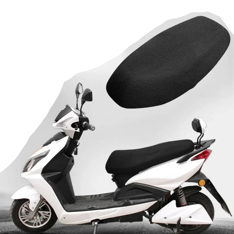 Capa de Assento de Motocicleta 3D Tipo Tela Vespirável Universal