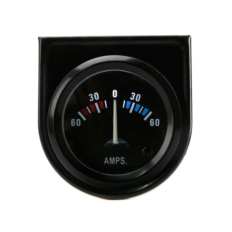 Medidor de Amperímetro Automotivo de 2 Polegadas e 52 mm 60-0-60A